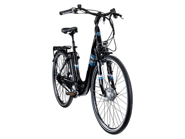 Zündapp Green 3.7 E Bike Damenfahrrad 28 Zoll mit Nabenschaltung 7 Gang schwarz blau