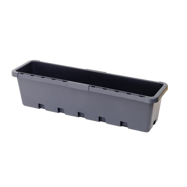 GreenLife Blumenkasten / Kräuterbox 10 Stück, anthrazit, komplett