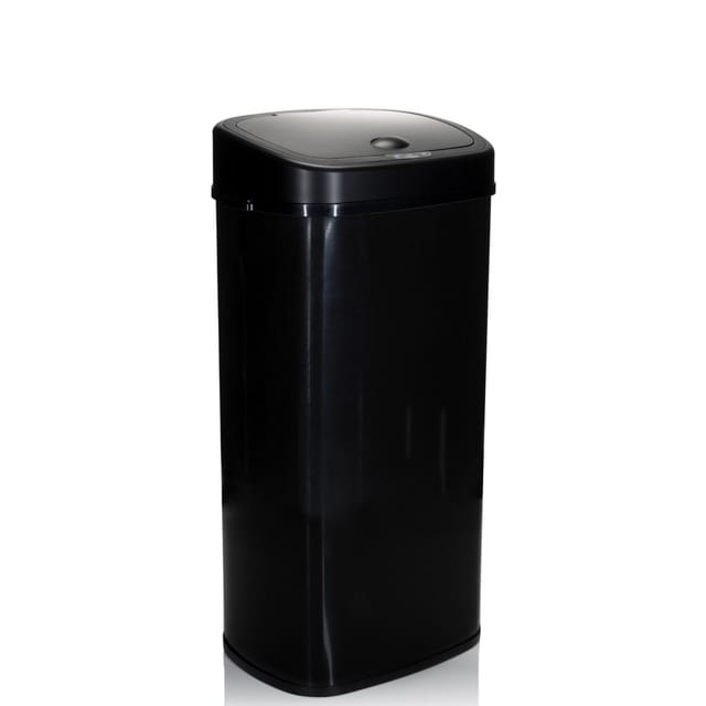 hjh OFFICE Sensor-Mülleimer CLEAN VI Stahlblech, Kunststoff