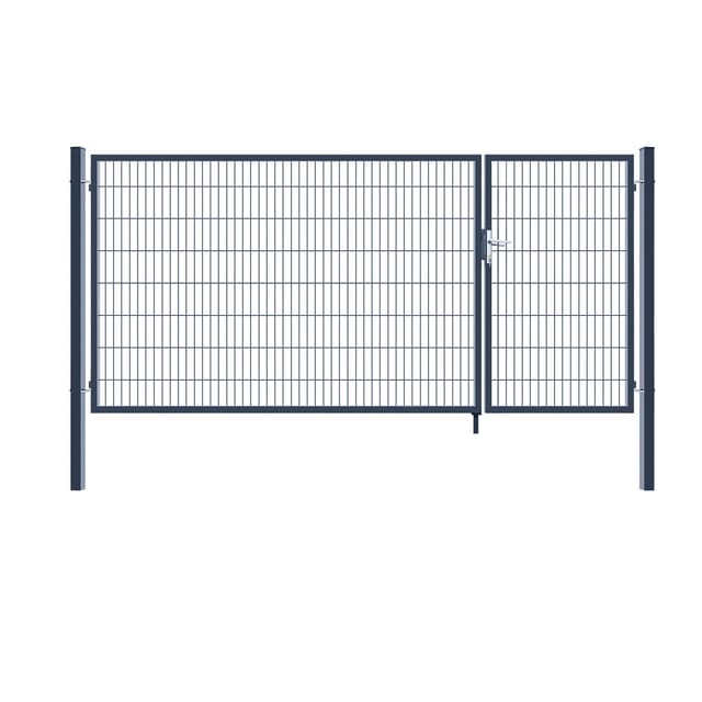 Home Deluxe Doppelflügel Gartentor anthrazit - 160 x 350 cm