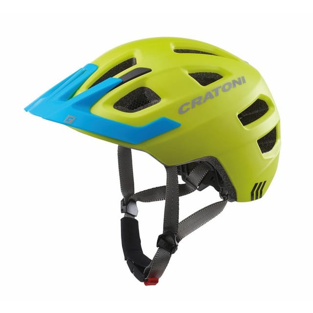 CRATONI Kinder-Fahrradhelm Maxster Pro lime/blau matt