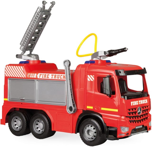 GIGA TRUCKS Aufsitz-Feuerwehr Arocs mit Wasserspritze