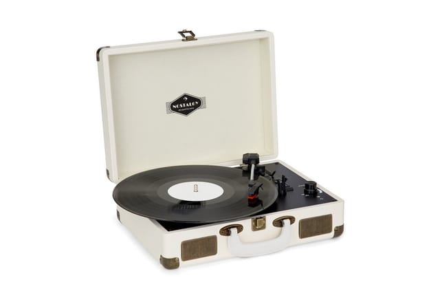 Nostalgy by auna Peggy Sue Retro-Plattenspieler LP USB AUX