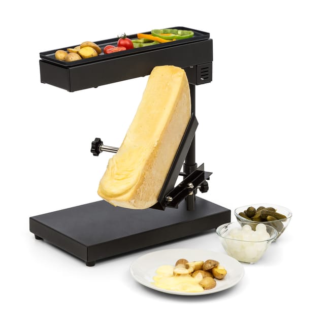 Appenzell Peak Raclette mit Grill 1000W Thermostatschalter schwarz