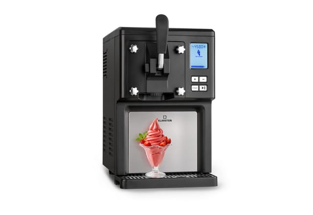 Sweet Sundae Eiscrememaschine Kompressor 1,5l Edelstahl schwarz