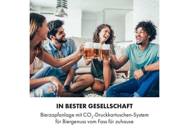 Beerkules Bierzapfanlage 5l Fässer Kompressor 120W Cooling: 4h