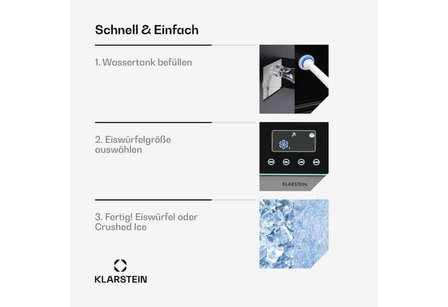 Eiszeit Crush Eiswürfelmaschine 2 Größen Crushed Ice
