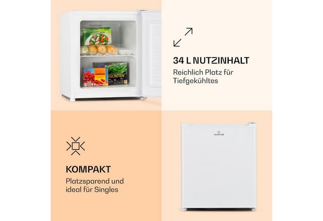 Garfield Eco Gefrierfach 4-Sterne 34 Liter kompakt Weiß