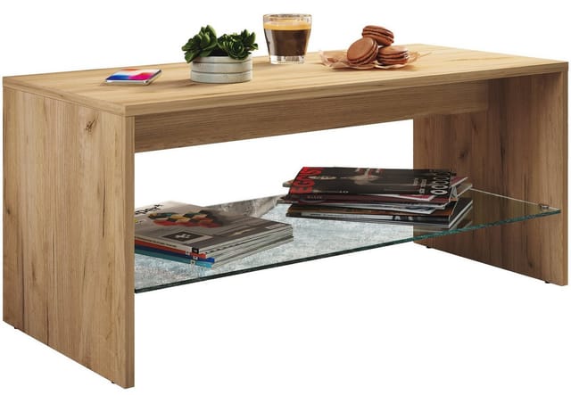VCM Holz Couchtisch Sofatisch mit ausreichend Stauraum Maße ca. H. 40 x B. 90 x T. 40 cm Wohnzimmertisch – Wisal