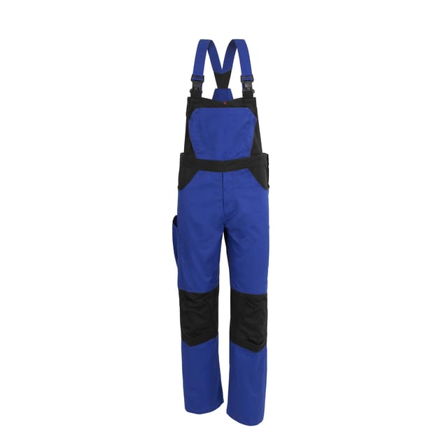 QUALITEX HIGH QUALITY WORKWEAR Latzhose X-Serie kornblau/schwarz Damen: 60 Herren: 66