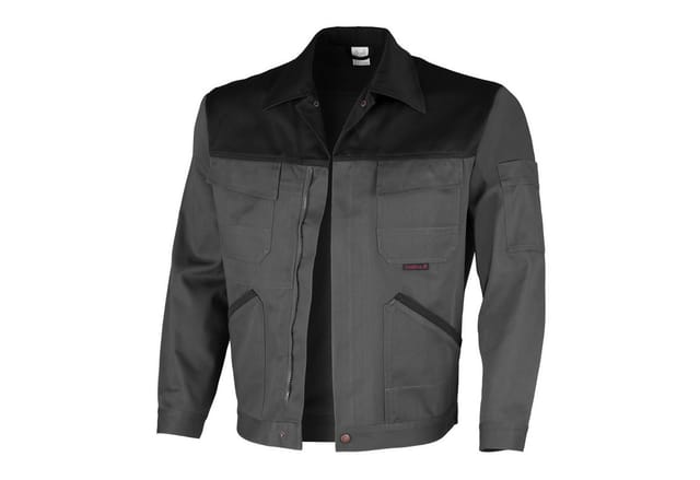 QUALITEX HIGH QUALITY WORKWEAR Bundjacke image mittelgrau/schwarz Herren: 102