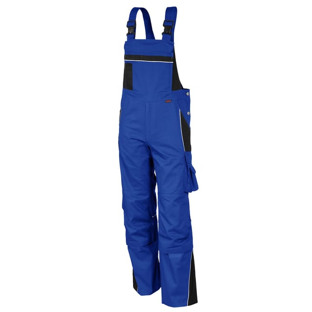 QUALITEX HIGH QUALITY WORKWEAR Latzhose PRO kornblau/schwarz Damen: 66 Herren: 72