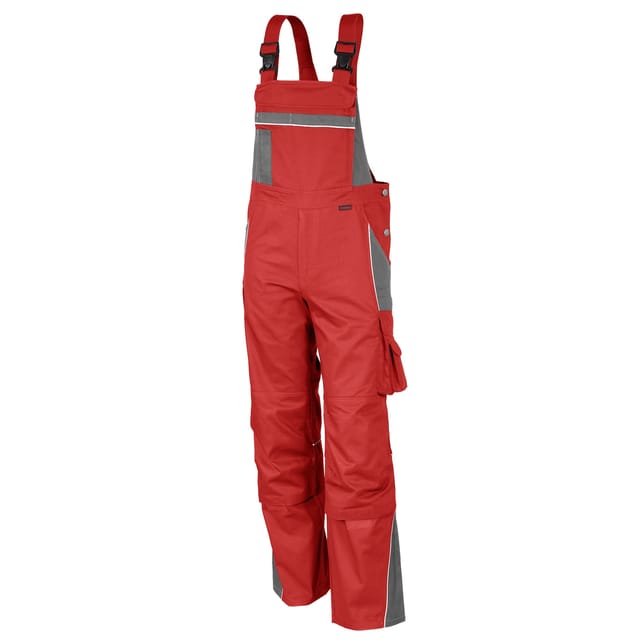 QUALITEX HIGH QUALITY WORKWEAR Latzhose PRO rot/grau Herren: 26