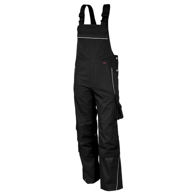 QUALITEX HIGH QUALITY WORKWEAR Latzhose PRO schwarz Damen: 36 Herren: 42