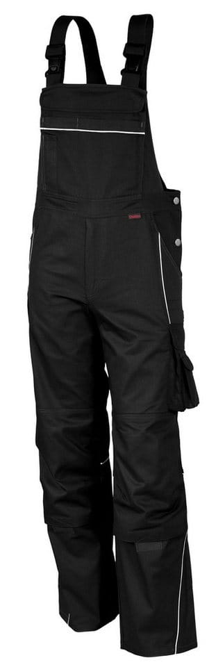 QUALITEX HIGH QUALITY WORKWEAR Latzhose PRO schwarz Damen: 52 Herren: 58