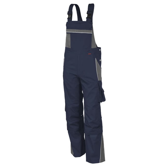 QUALITEX HIGH QUALITY WORKWEAR Latzhose PRO marine/grau Herren: 102