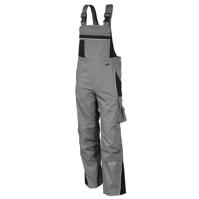 QUALITEX HIGH QUALITY WORKWEAR Latzhose PRO grau/schwarz Herren: 102
