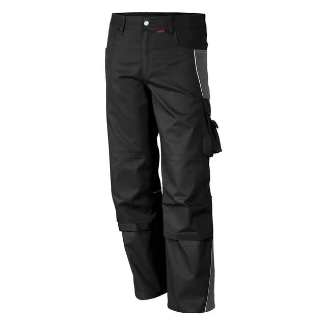 QUALITEX HIGH QUALITY WORKWEAR Bundhose PRO schwarz/grau Damen: 50 Herren: 56