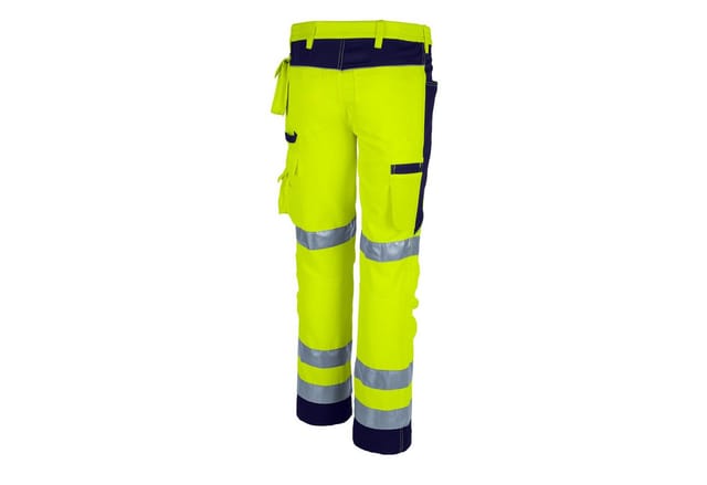 QUALITEX HIGH QUALITY WORKWEAR Bundhose PRO WS warngelb/marine Damen: 48 Herren: 54