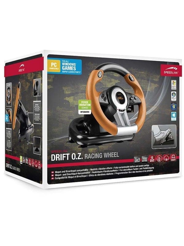 SPEEDLINK DRIFT O.Z. Racing Wheel PC, black-orange