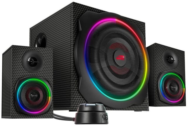 SPEEDLINK GRAVITY CARBON RGB 2.1 Subwoofer System, black