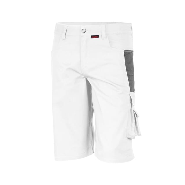 QUALITEX HIGH QUALITY WORKWEAR Shorts PRO weiß/grau Damen: 52 Herren: 58