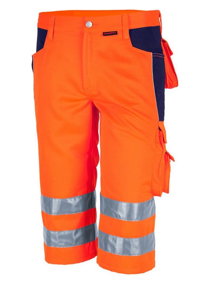 QUALITEX HIGH QUALITY WORKWEAR Shorts PRO WS warnorange/marine Damen: 48 Herren: 54