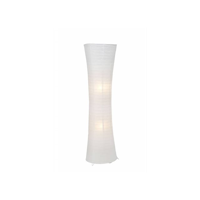 BRILLIANT Lampe Becca Standleuchte weiß 2x A60, E27, 60W, geeignet für Normallampen (nicht enthalten) Mit Fußschalter