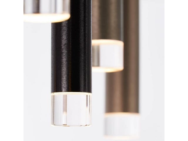 BRILLIANT Lampe Cembalo LED Deckenleuchte rund 12flg braun/Kaffee 12x 4W LED integriert, 306lm, 3000K In 3 Stufen über Wandschalter dimmbar Energiesparend und langlebig durch LED-Einsatz
