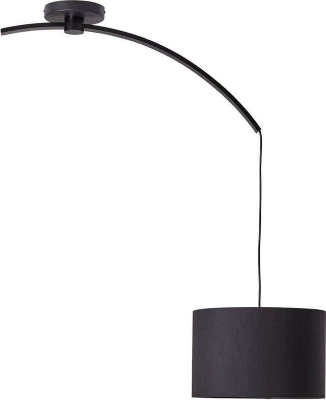 BRILLIANT Daria Pendelleuchte mit Auslegearm schwarz Innenleuchten,Pendelleuchten 1x A60, E27, 40W, geeignet für Normallampen (nicht enthalten) In der Höhe einstellbar / Kabel kürzbar