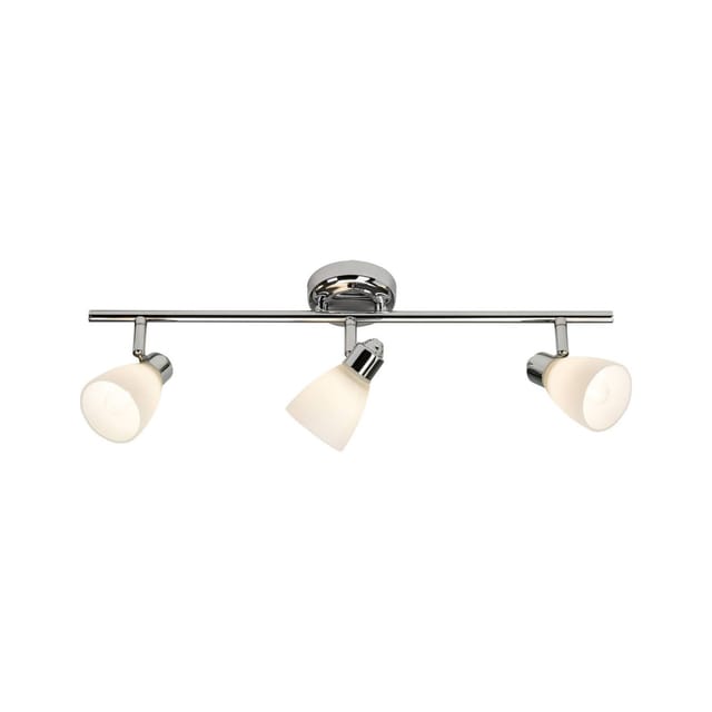 BRILLIANT Lampe Kensington Spotrohr 3flg chrom/weiß 3x QT14, G9, 28W, geeignet für Stiftsockellampen (nicht enthalten) IP-Schutzart: 44 - spritzwassergeschützt
