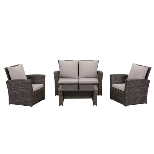 4-Sitzer Lounge Set Polyrattan -versch. Ausführungen