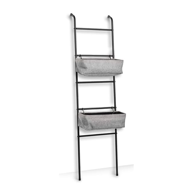 HTI-Living Leiter-Regal, Metall/Stoff mit Ablagen