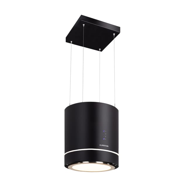 Tron Ambience Inselabzugshaube Ø38cm Umluft 540m³/h LED schwarz Schwarz