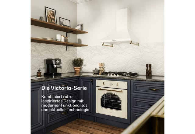 Victoria 4 Zonen Gaskochfeld 4-flammig Sabaf-Brenner Glaskeramik