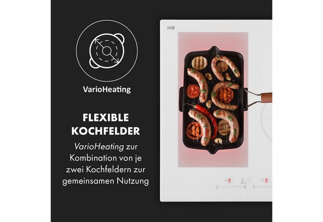 Delicatessa 77 Hybrid Einbaukochfeld Induktion 4 Zonen 7000W