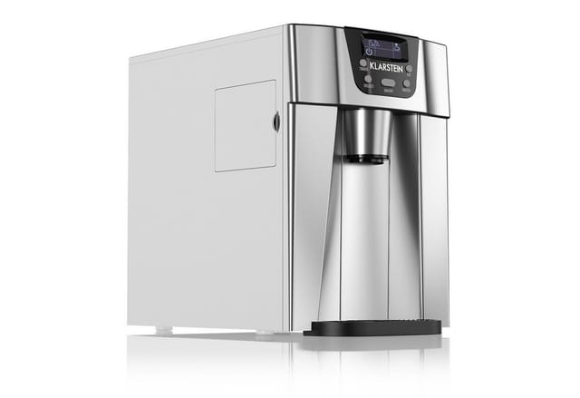 Ice Volcano 2G Eismaschine LED 12kg je 24h 2l 6-12min silber Silber