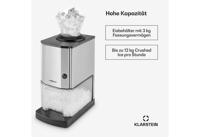 Icebreaker Ice Crusher 15kg/h 3,5Liter Eisbehälter Silber
