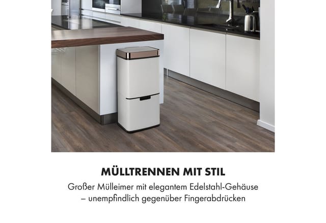 Royal Trash Rose Gold Sensor-Mülleimer 72 Liter Edelstahl
