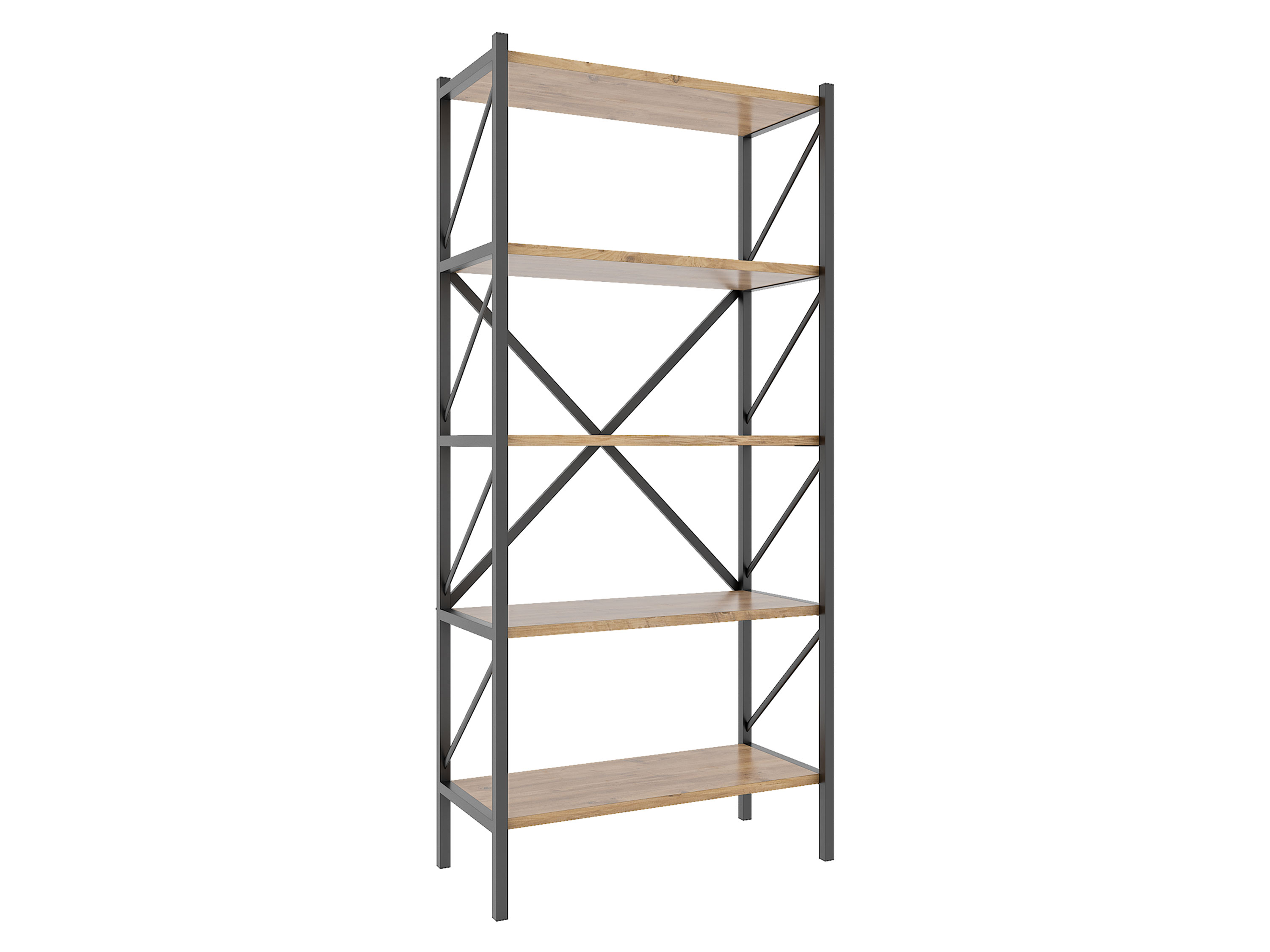 VCM Holz Metall Aufbewahrung Stand Regal Bücherregal Deko Bücher Standregal Insasi 5 Bild 3