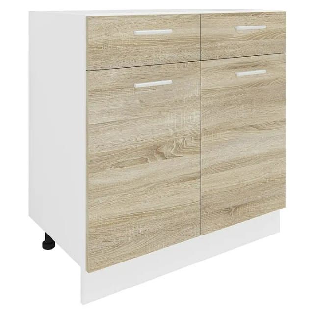 VCM Küchenschrank Maße ca. H. 82 x B. 80 x. T. 46 cm Unterschrank mit Schublade Küchenmöbel – Esilo