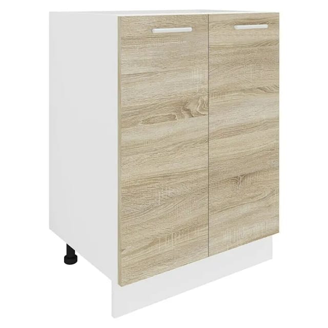 VCM Küchenschrank Maße ca. H. 82 x B. 60 x. T. 46 cm Unterschrank mit zwei Drehtüren Küchenmöbel - Esilo