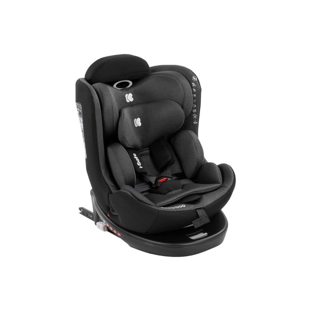 Kikka boo Kindersitz i-Safe, i-Size (40-150 cm) Isofix, Top-Tether, verstellbar dunkelgrau