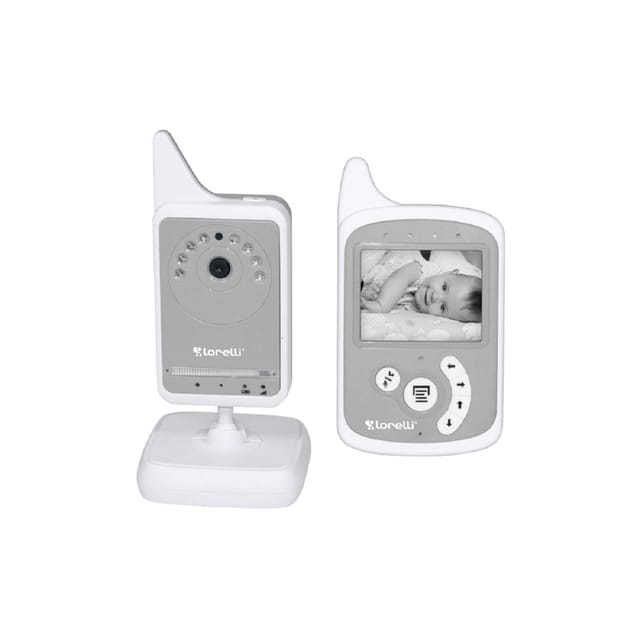 Baby Care Digital Video Phone mit Kamera, Farbdisplay, Temperaturanzeige grau