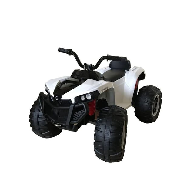 Elektro Kinderquad S888 weiss, Musikfunktion, 2x 25W Motoren, 12V 7Ah Akku