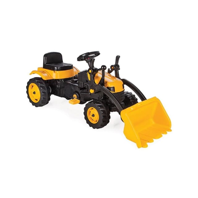Pilsan Kindertraktor 07315 gelb, Pedale Schaufel, einstellbarer Sitz, ab 3 Jahre