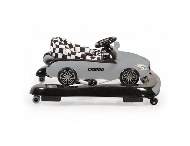 Lauflernhilfe Cabrio 2 in1 Auto-Design höhenverstellbar Armaturenbrett mit Licht grau/schwarz