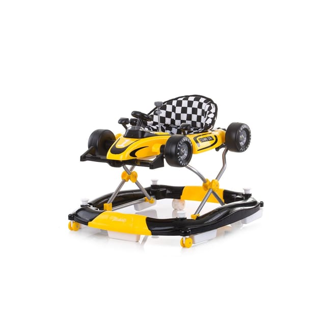 Chipolino Lauflernwagen 4 in 1 Racer, verstellbar, Wippe, Activitycenter gelb