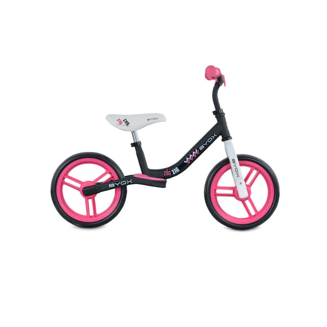 Byox Laufrad Zig-Zag, EVA-Reifen, Sattel einstellbar von 36 - 45 cm ab 12 Monate rosa