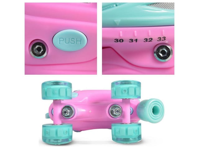 Byox Rollschuhe Ariel, leuchtende PU-Rollen, ABEC-5 Lager, Größe L (38-41)